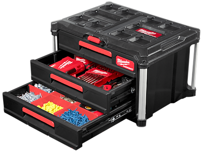 Kuffert m/3 skuffer Packout-system 560×410×360mm