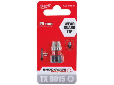 Slagbits Shockwave Impact Duty TX/BO15×25mm pk/2