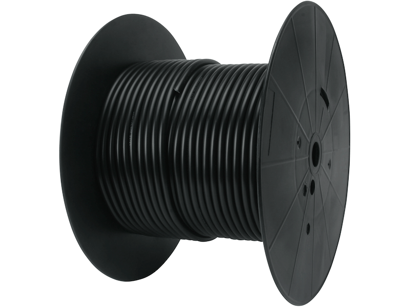 Autokabel 2x1.5 sort kappe - 50mtr.