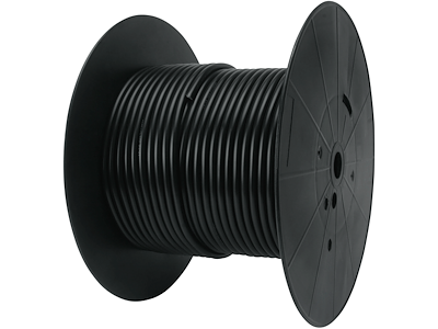 Autokabel 2x1.5 sort kappe - 50mtr.