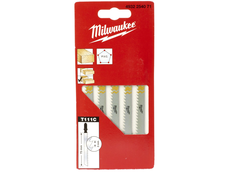 Milwaukee Stiksavblad T111C 75/3mm pk/5