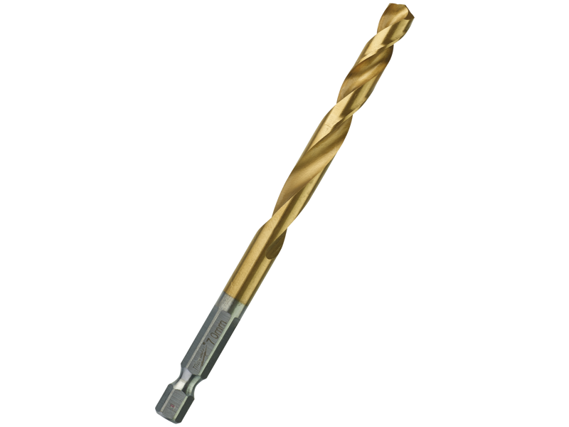 Milwaukee Spiralbor HSS-G TiN 1/4" 6kt skaft 7,0mm