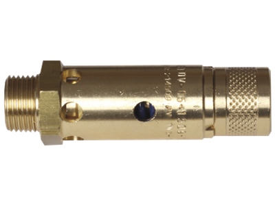 Sikkerhedsventil 1/4" 11 bar CE-godkendt