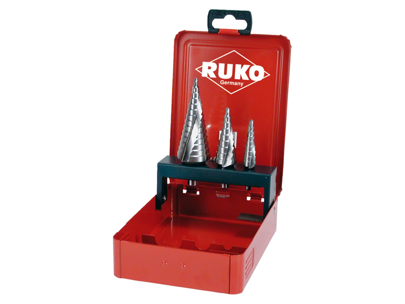 Ruko Trinborsæt HSS 0/9-1-2 stålæske