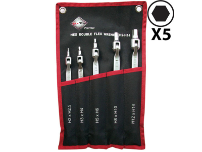 BATO Dobbelt lednøglesæt 6kt. 2-14 mm