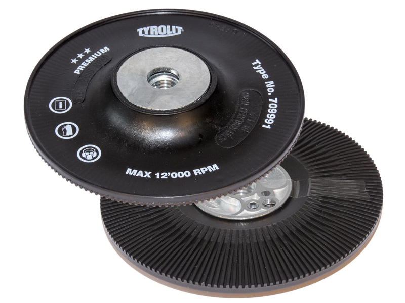 Turbobagskive f/fiberondeller 125×22mm M14