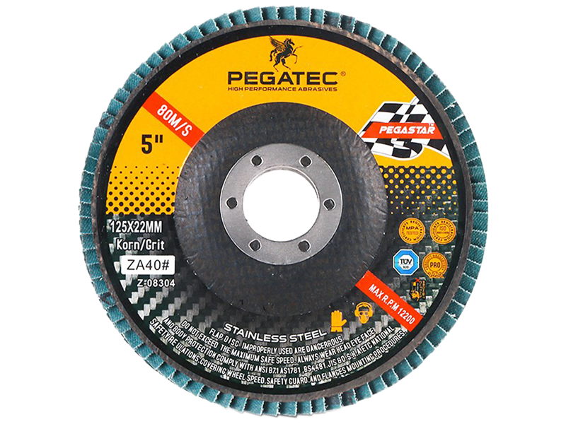Pegatec lamelslibeskive skrå 125mm Z80