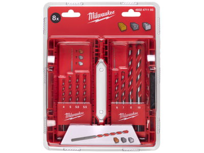 Murborsæt Premium m/HM-spids 4-12mm 8stk