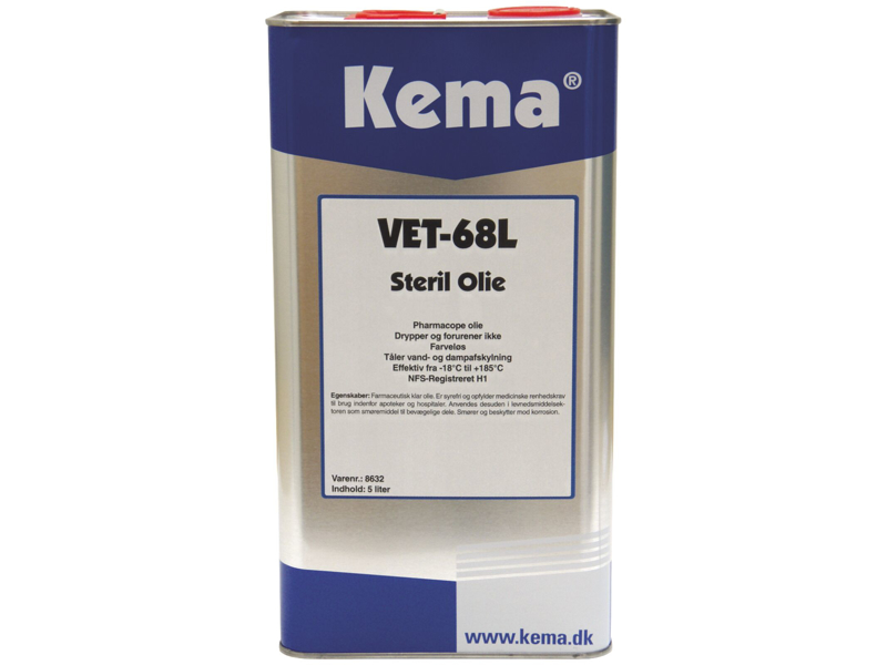 Kema steril olie VET-68L 5 ltr