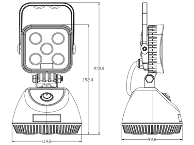 LED lightbuddy akku arbejdslampe 15 watt