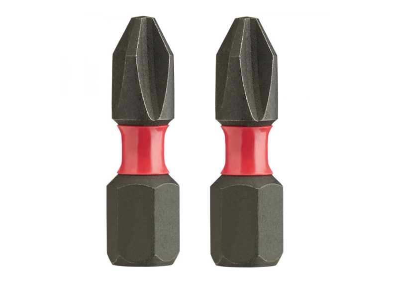 Milwaukee Slagbits Shockwave Impact Duty PZ2×25mm pk/2