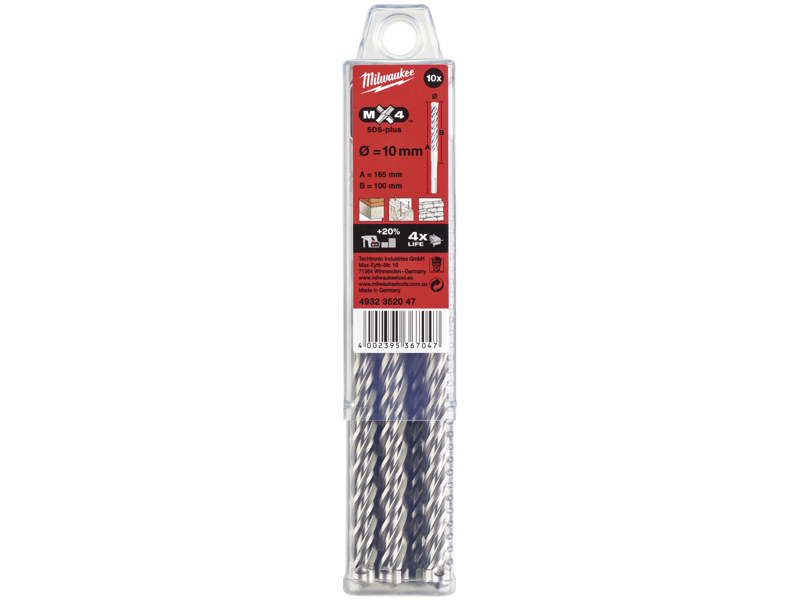 Milwaukee Hammerbor SDS+ MX4 10,0×160mm pk/10