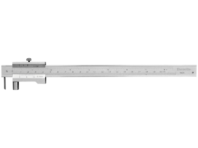 Diesella Ridsemål m/udsk. nål 0-200mm ×0,1mm