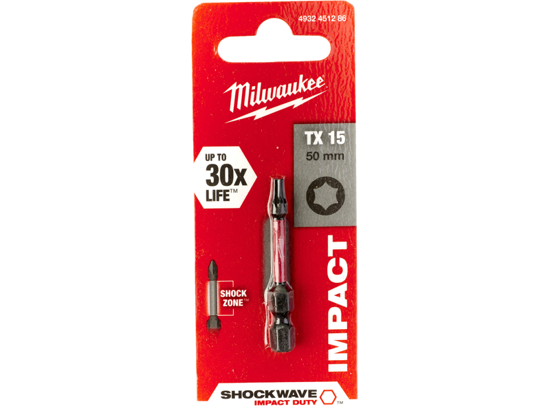 Milwaukee Slagbits Shockwave Impact Duty TX15×50mm