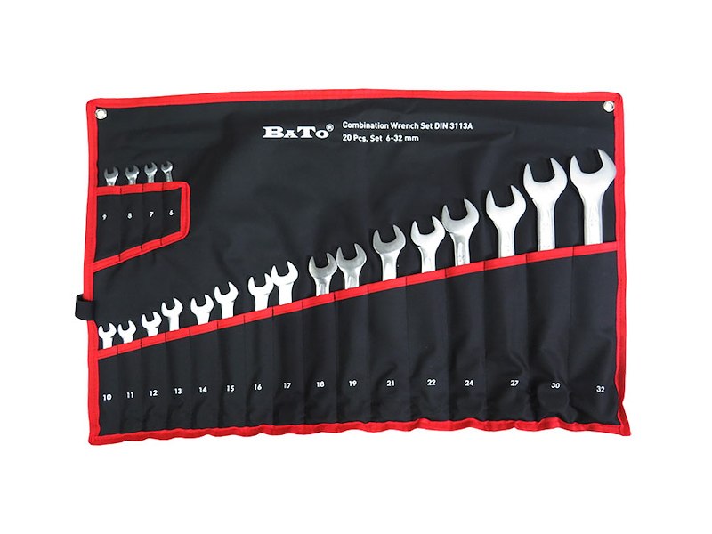 BATO Ringgaffelnøglesæt 6-32 mm. 20 dele