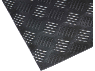 Dørkmåtte sort nitril 3mm 1400mm bred rl/10m