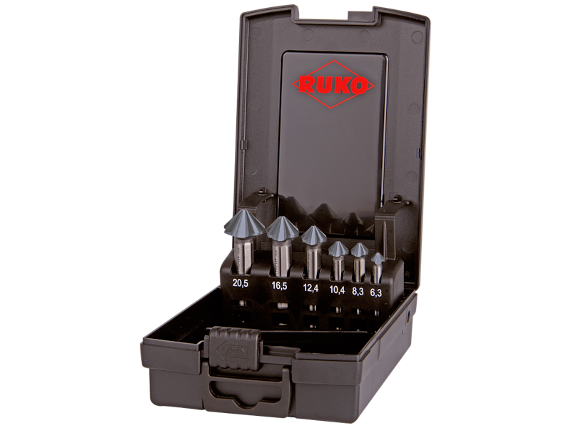 Ruko Forsænkersæt 90° 4skær HSS-RUnaTEC 6,3-20,5mm 6stk