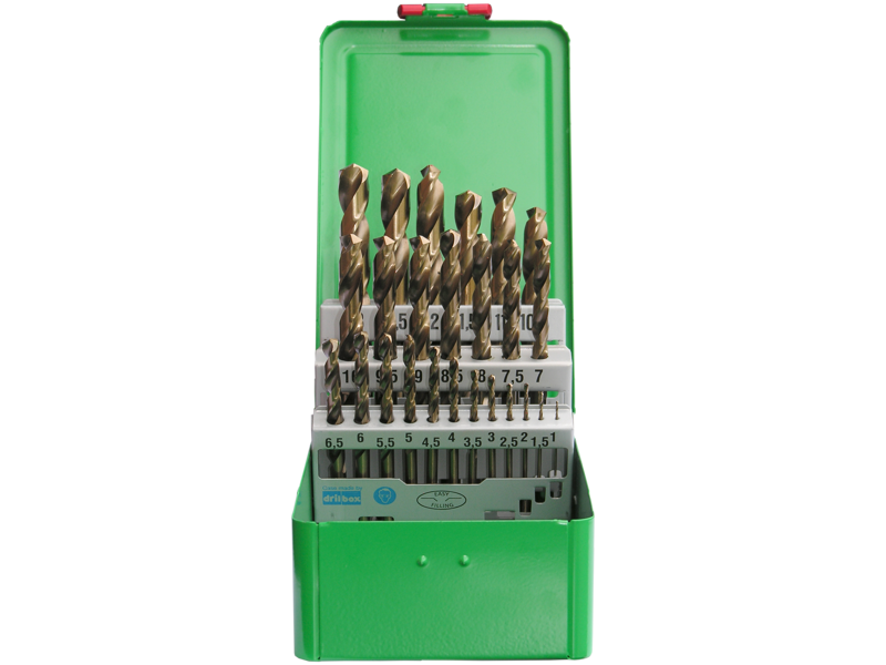 DJ TOOLS spiralborsæt DIN338 HSS-Co5 1-13×0,5mm