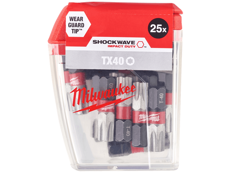 Milwaukee Slagbits Shockwave Impact Duty TX40×25mm 25stk