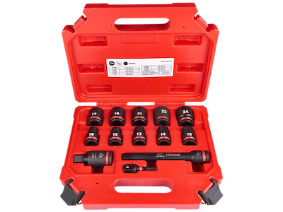 Milwaukee Slagtopsæt 1/2" Shockwave ID 10-24mm, 13dele