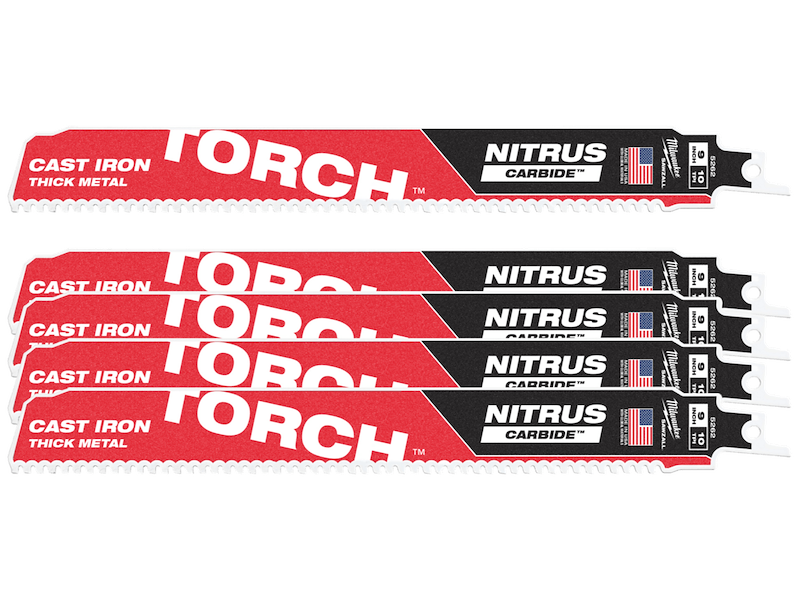 Milwaukee Bajonetsavblad Torch Nitrus Carbide 230×10tpi, 5st
