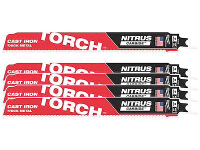 Milwaukee Bajonetsavblad Torch Nitrus Carbide 230×10tpi, 5st