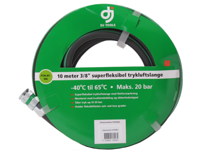 DJ Tools luftslange m/kobling 3/8" 10 mtr