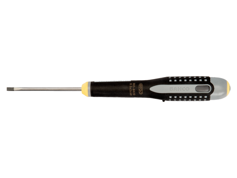 Bahco Ergo Ligekærv Skruetrækker 0,3 mm til 1,2 mm