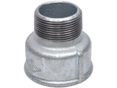 1x 1/2 Spidsmuffe Galv