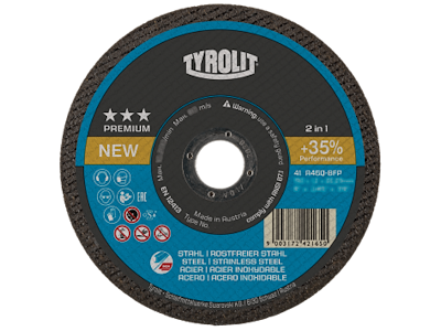 Tyrolit Skæreskive Premium 41F ø125×1,0 A60Q-BFP
