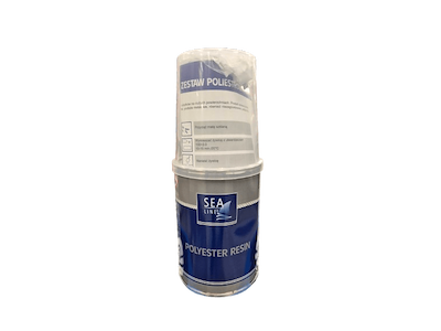 SEALINE POLYESTER RESIN 1 KG INCL. HÆRDER OG TILB.