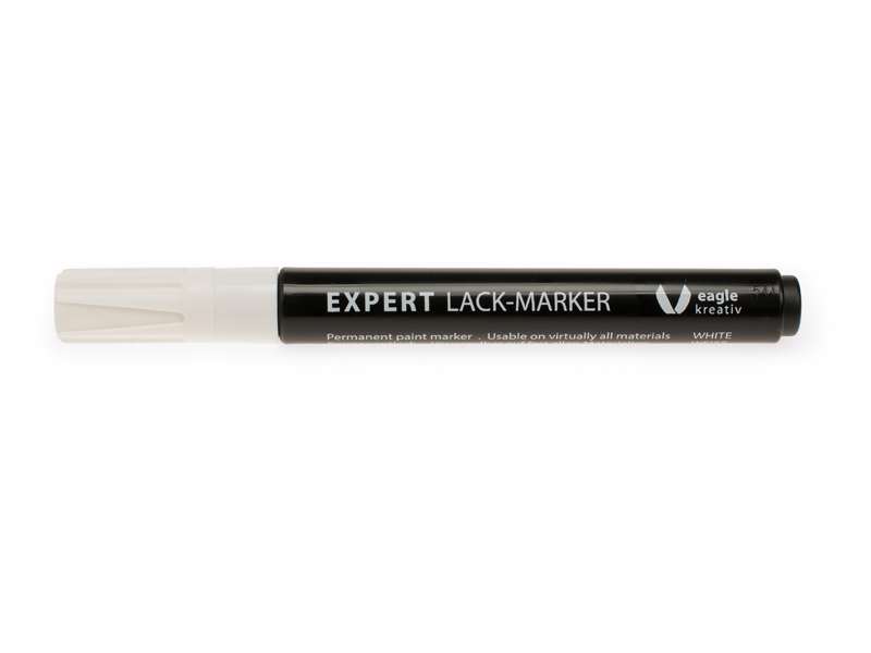 Expert Lack Marker, hvid, rund spids, 2-4 mm