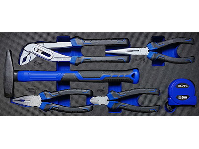 BATO Værktøjssæt i stålkuffert. 2 skuffer med 120 dele