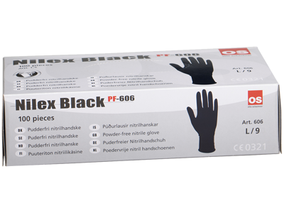 Nilex Black engangshandske nitril pf pk/100 st. 11