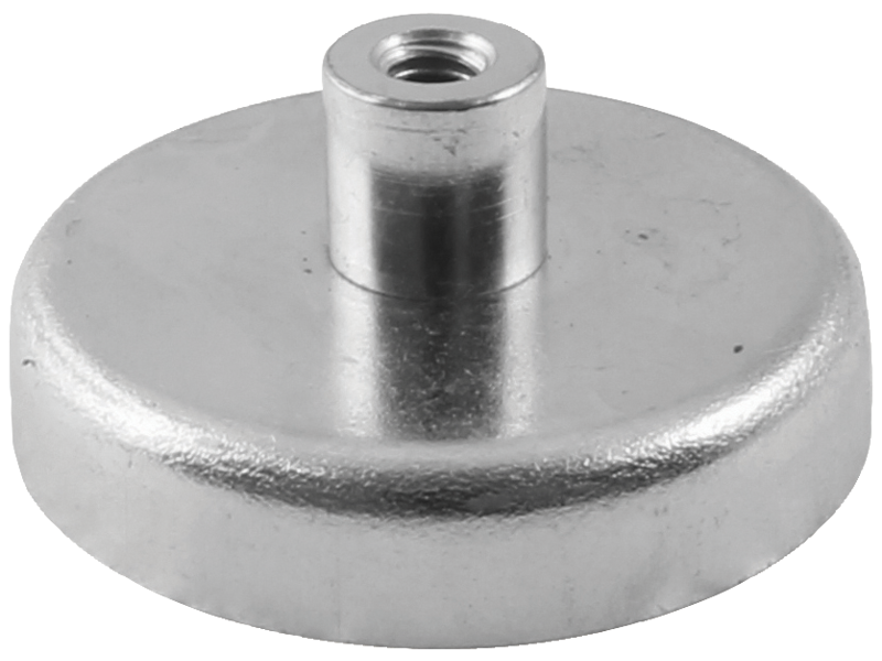 Pottemagnet ferrit i zinkhus ø32 mm M4 75N