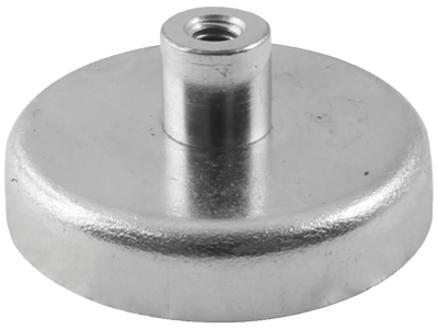 Pottemagnet ferrit i zinkhus ø32 mm M4 75N