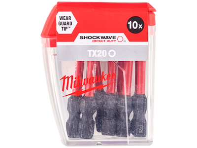 Milwaukee Slagbits Shockwave Impact Duty TX20×50mm 10stk
