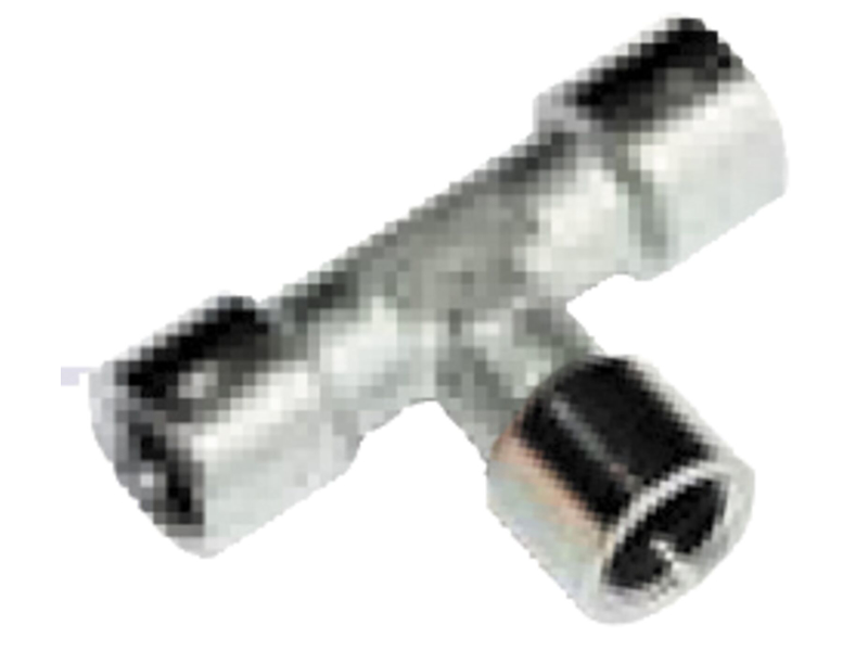 T-stykke 1/4"×1/4"×1/4" indv.gev.