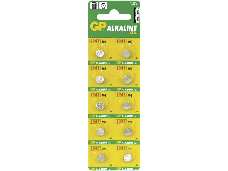 GP Batteri 192/LR41/V3GA 1,5V 10 stk