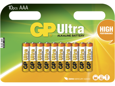 GP Batteri 24AU LR03/AAA 1,5V 10 stk
