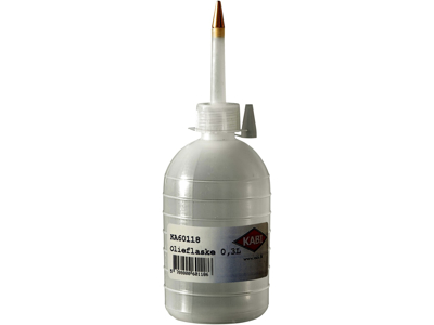 Olieflaske m/messing spids 0,3 Liter