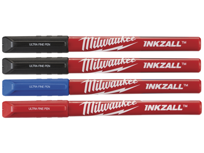 Milwaukee Inkzall speedmarker ultrafin spids, 4stk ass farve