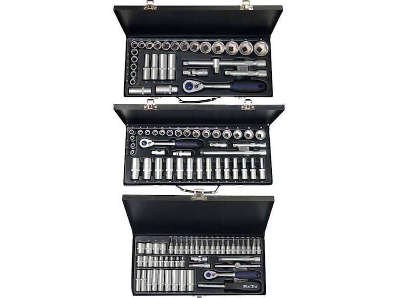 Bato Topnøglesæt pakke 1/2+3/8+1/4