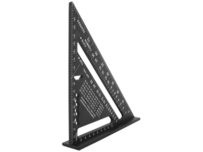 Diesella Speedvinkel 0-90° 185×185mm sortoxideret aluminium
