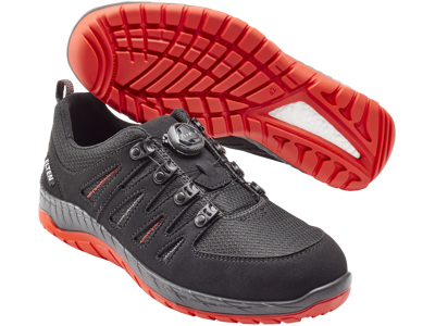 Elten Maddox Black-Red Low sikk.sko S3 729151-35