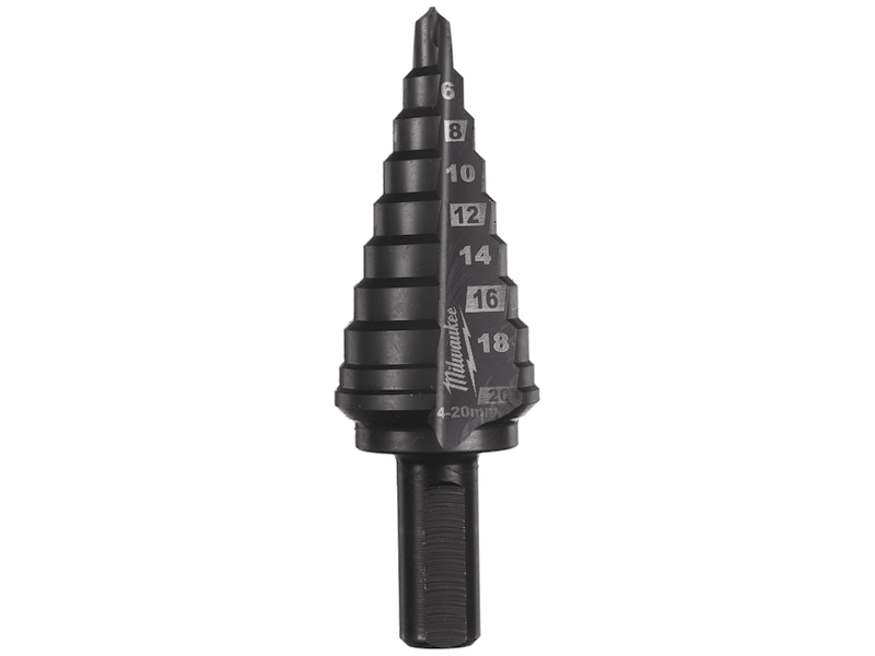 Milwaukee Trinbor kobolt AlCrN-belagt 10 trin 4-20mm