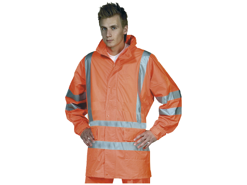 Ocean PU Regnjakke HI-VIS Orange