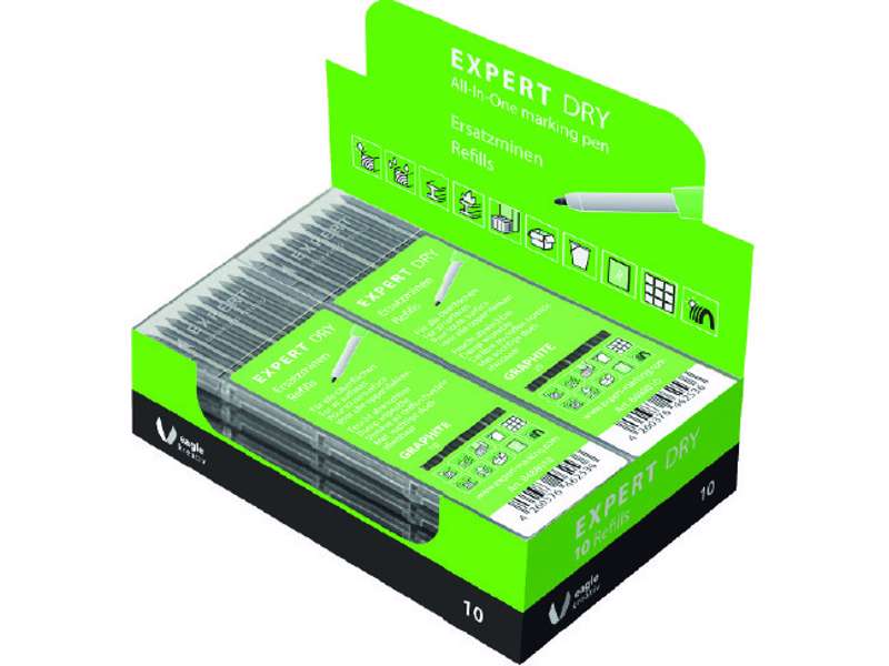 Expert Dry Grafit refill, 10 stk. grafit