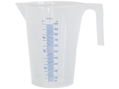 Kabi Målebæger transparent PP 1,0 ltr
