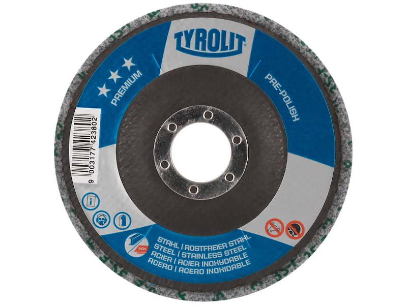 Tyrolit Forpoleringsrondel Premium*** 125×22,2mm UW 3S fin
